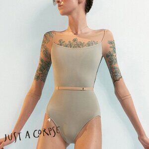 Just A Corpse JAC FIG TREE Sage Leotard Size S